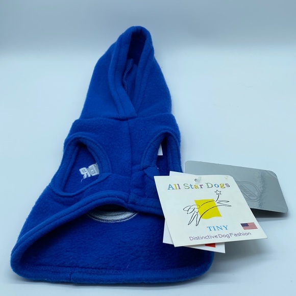 NHL Vancouver Canucks Hockey Team Dog Fleece Hoodie Sweater Size Tiny 2-5 lbs - Picture 3 of 13